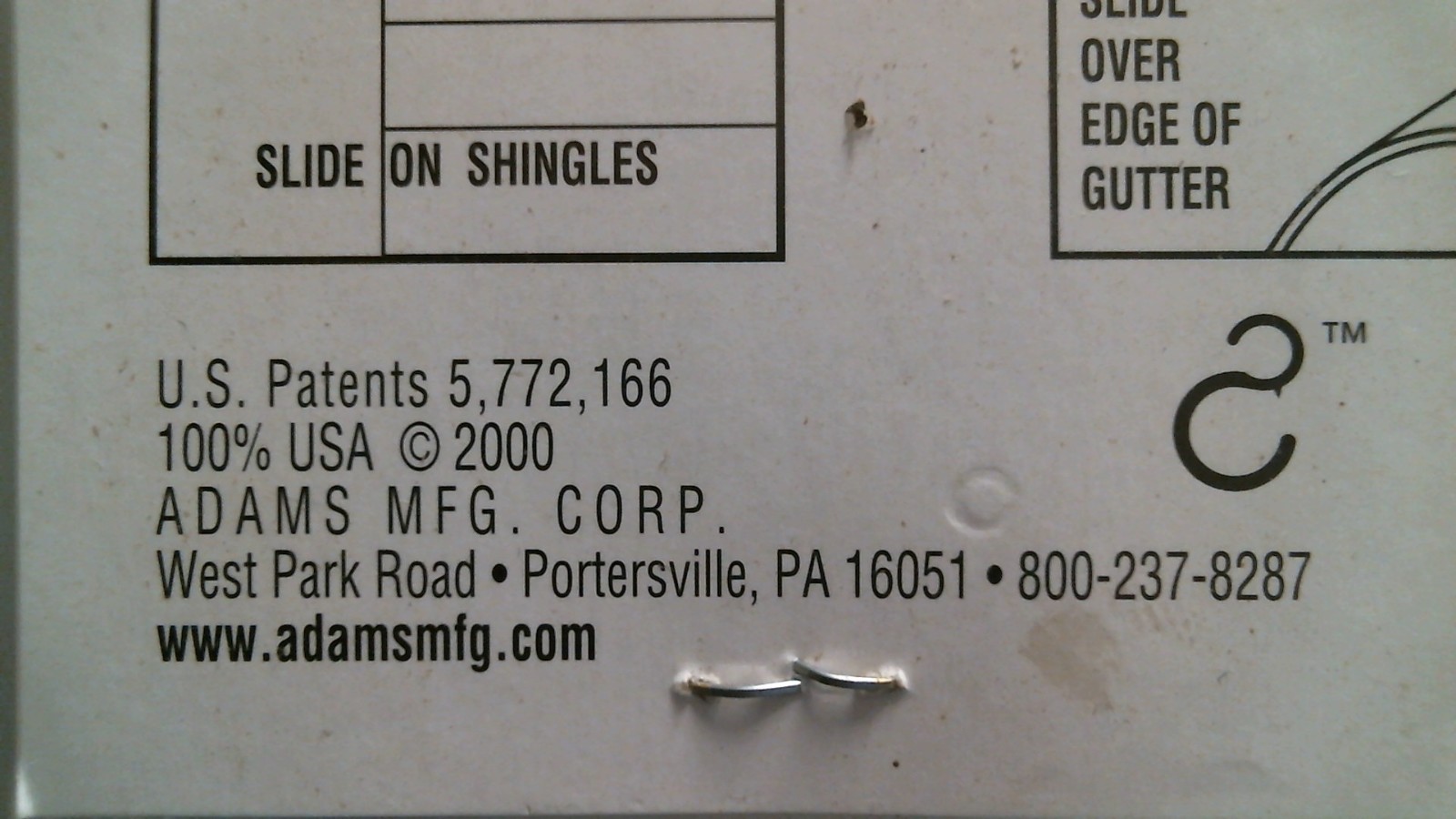 Adams Shingle/Gutter Grippers 50 Pack (20118) FS