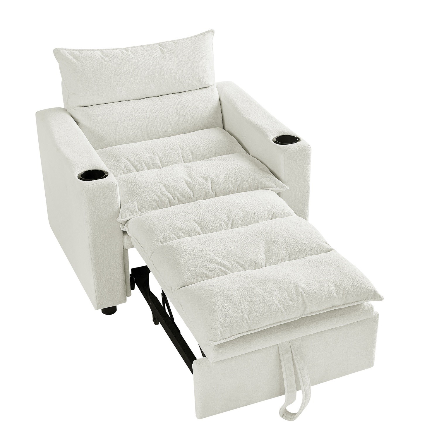 3 in 1 Convertible Sofa Bed Modern Velvet Folding Adjustable Sleeper Sofa Chairs