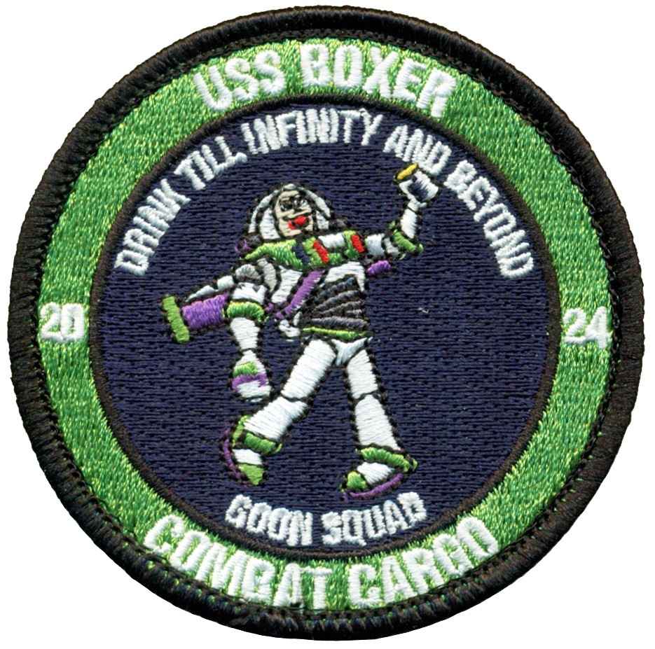 USN USS BOXER (LHD-4) - COMBAT CARGO 2024 - BUZZ LIGHTYEAR PATCH