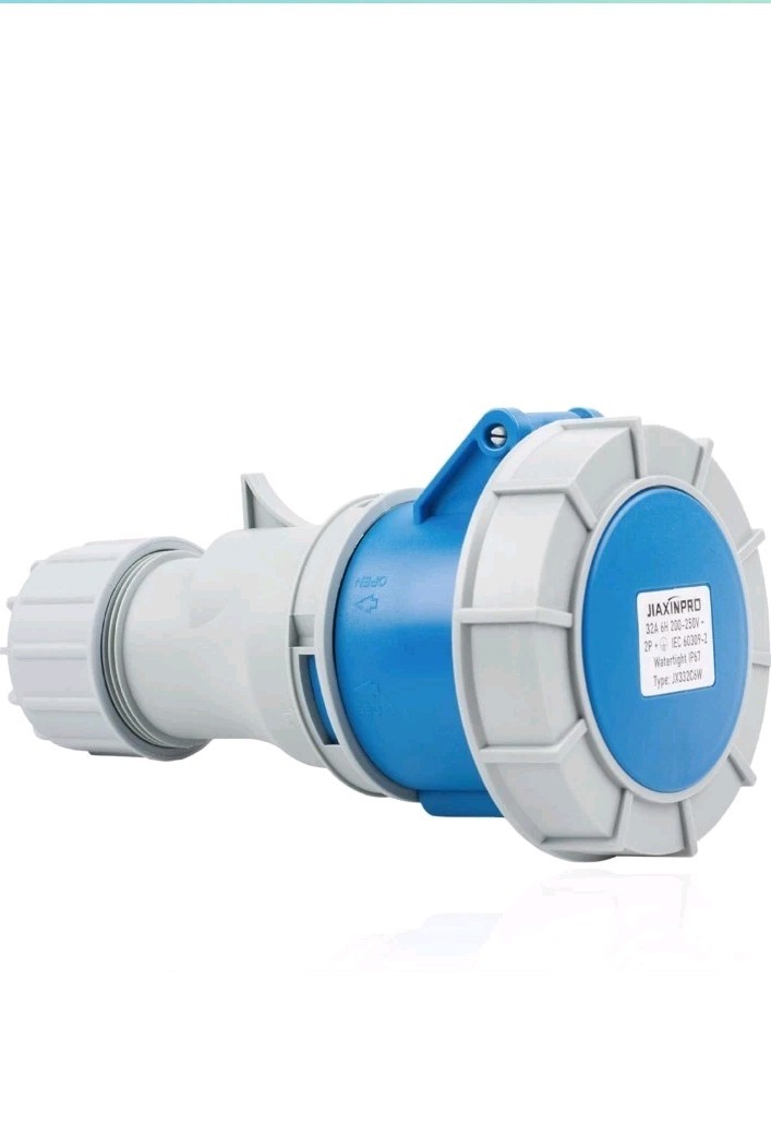 JIAXINPRO Female Connector, 32 Amp 200-250V 3 Pole CEE Couplers, Non-Hazardou...