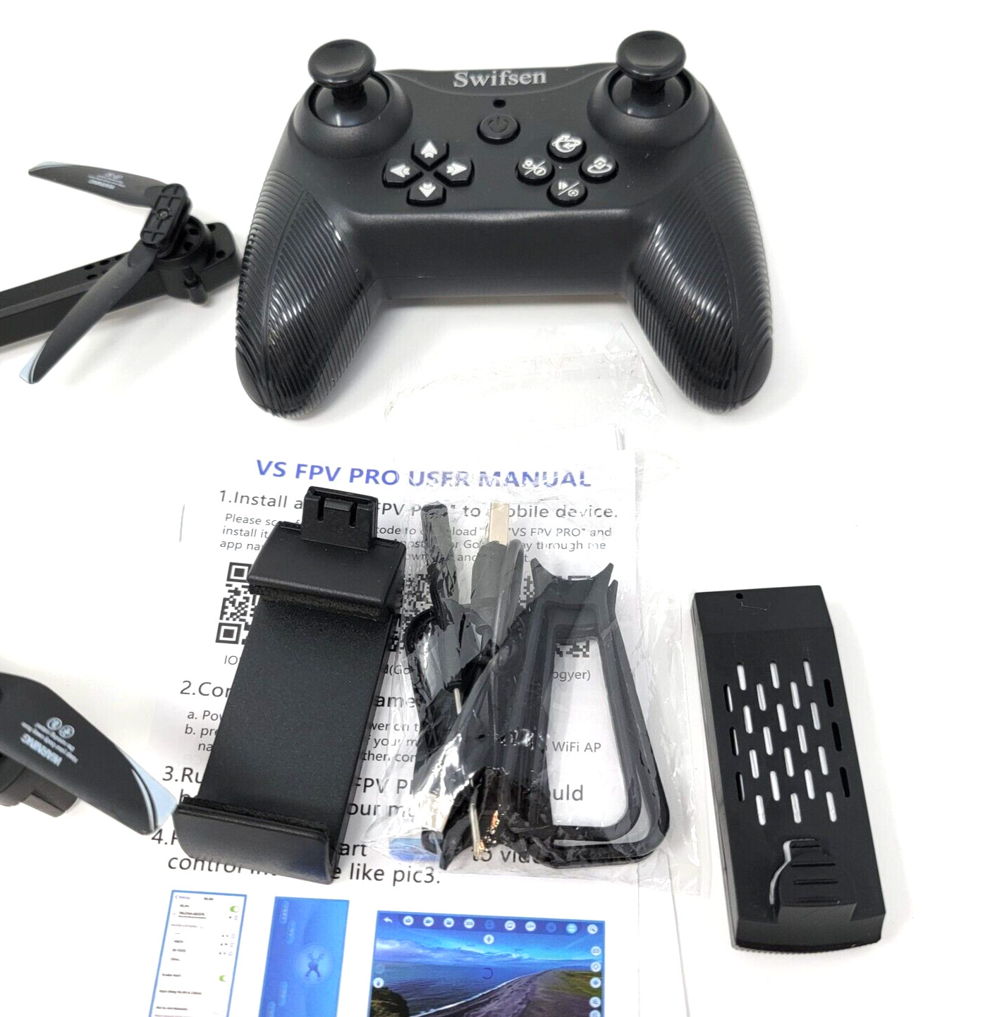 Swifsen Mini Drone w/ Camera 1080P HD FPV Camera Remote Control OPEN BOX