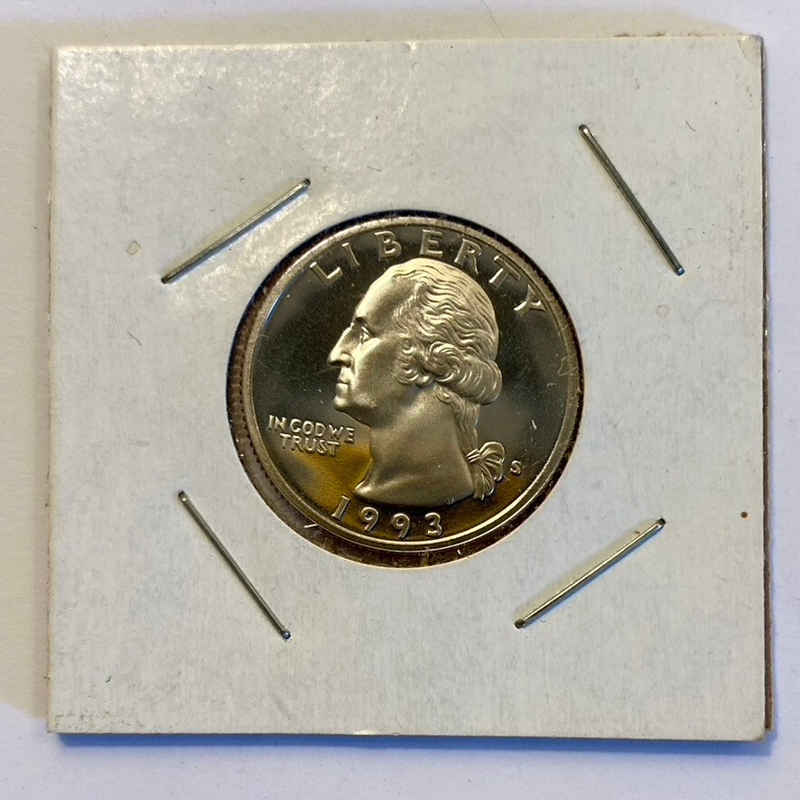 1993 Deep Cameo Proof Washington Quarter
