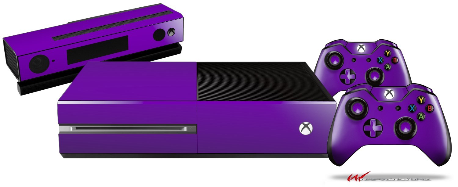 Solids Collection Purple Skin Set fits XBOX One Console Controllers