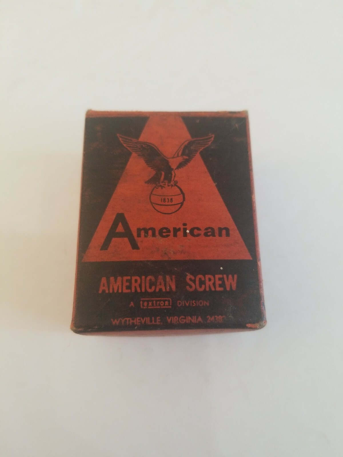 VINTAGE AMERICAN SCREW BOX AND SCREWS 1/2 SLOTTED HEX WYTHEVILLE VINTAGE