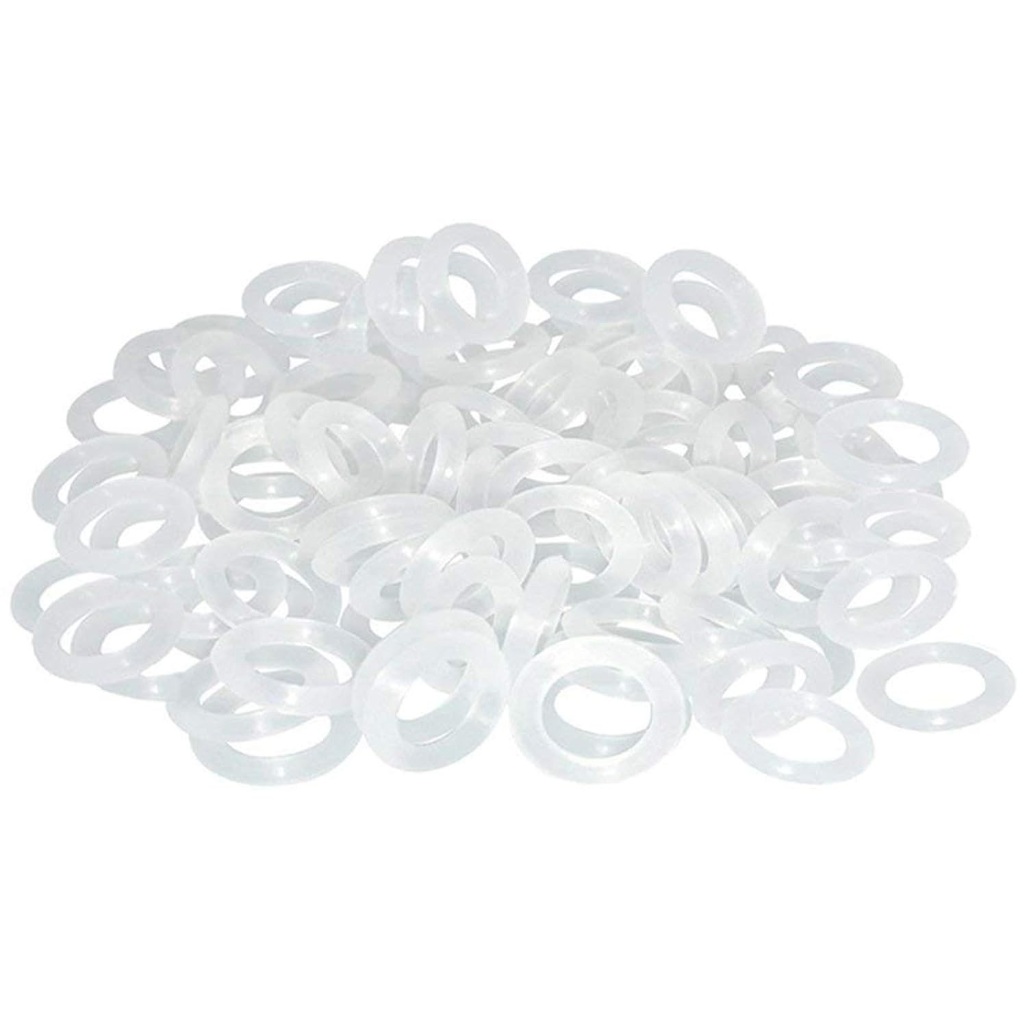 ThreeBulls 120Pcs Clear Rubber O-Ring Keyboard, O-Rings Keycaps, Switch Dampener