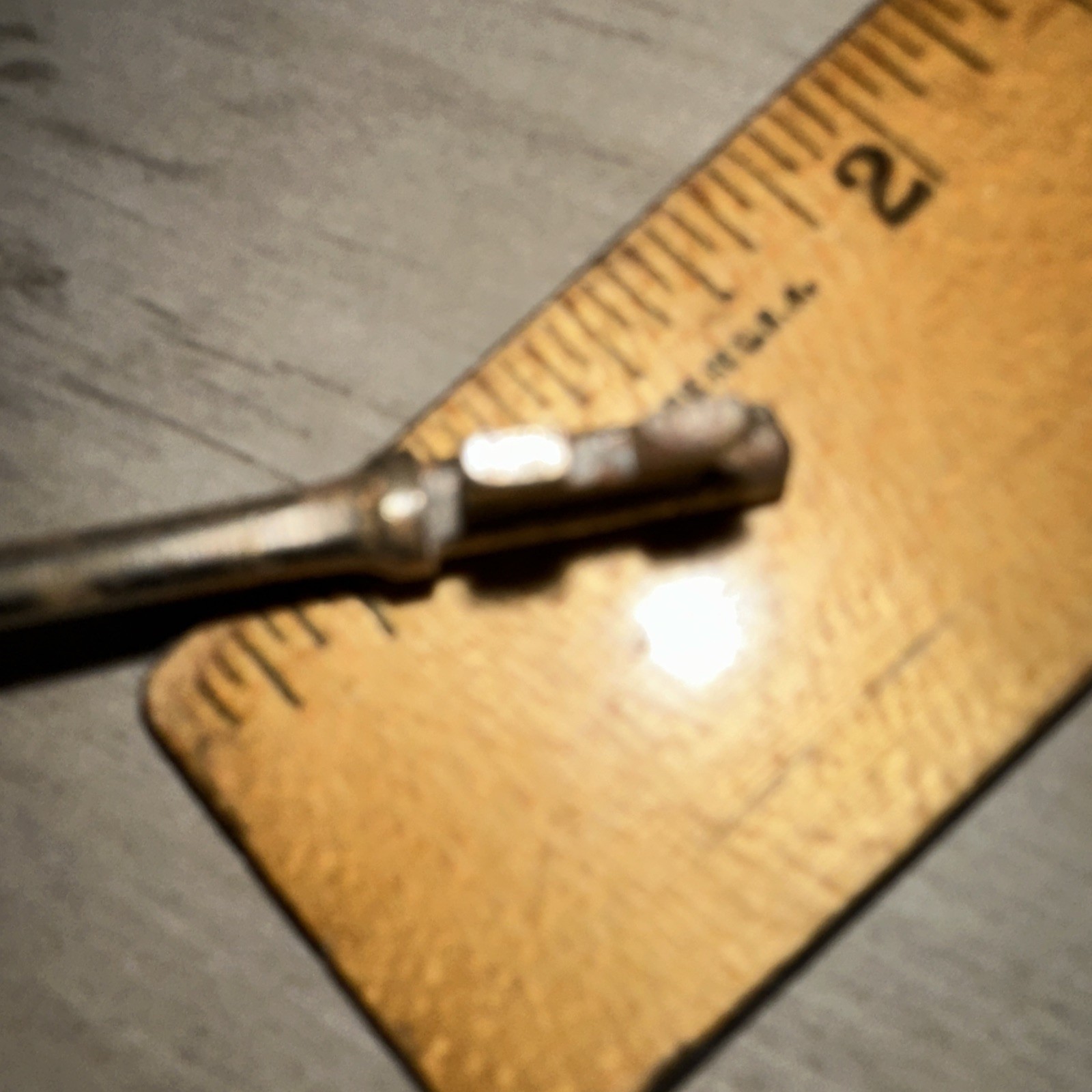 Antique Skeleton Key #Y61 Solid Barrel Legit Antique Key