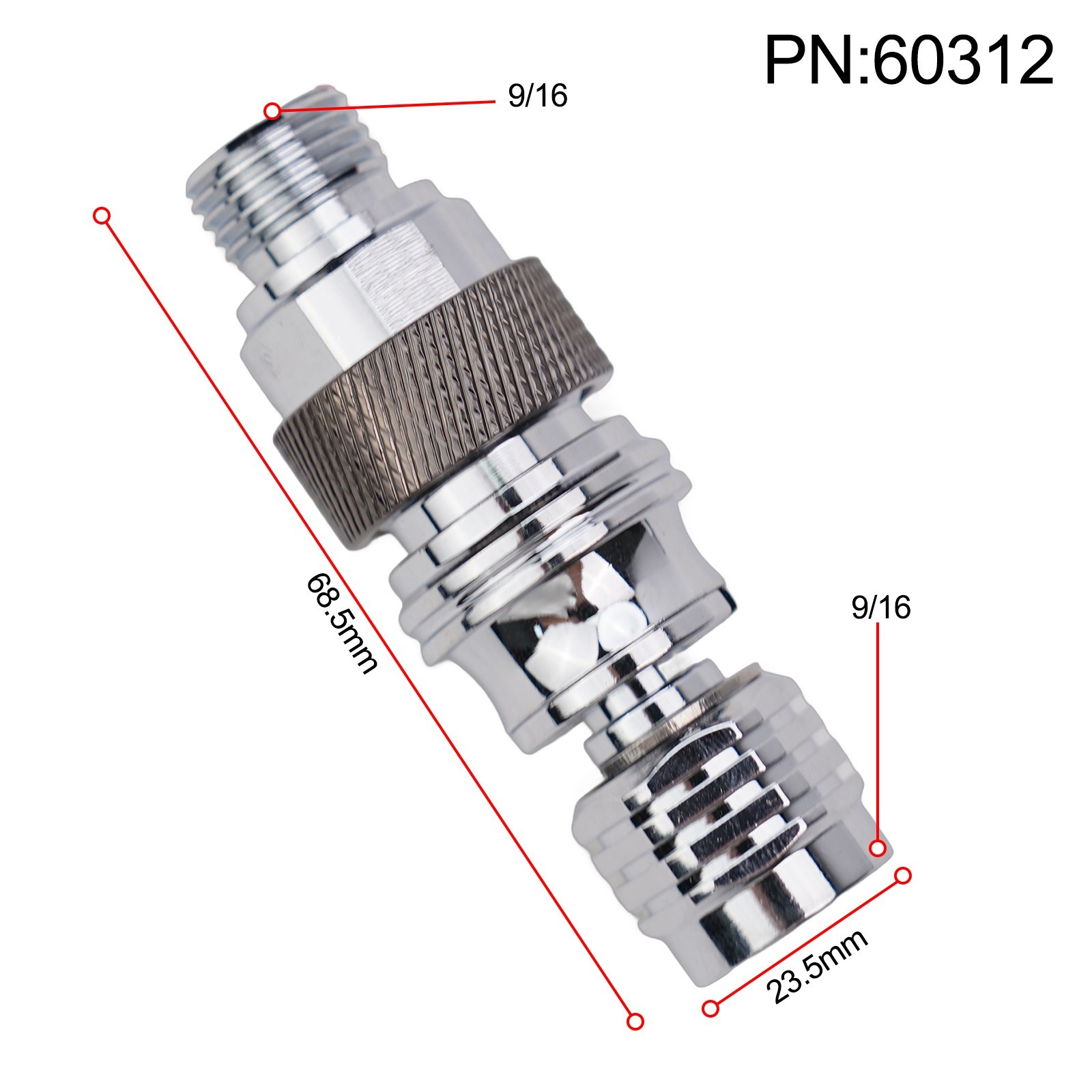 Full Face Diving Second Stage Adjuster with Self Locking Quick Connect