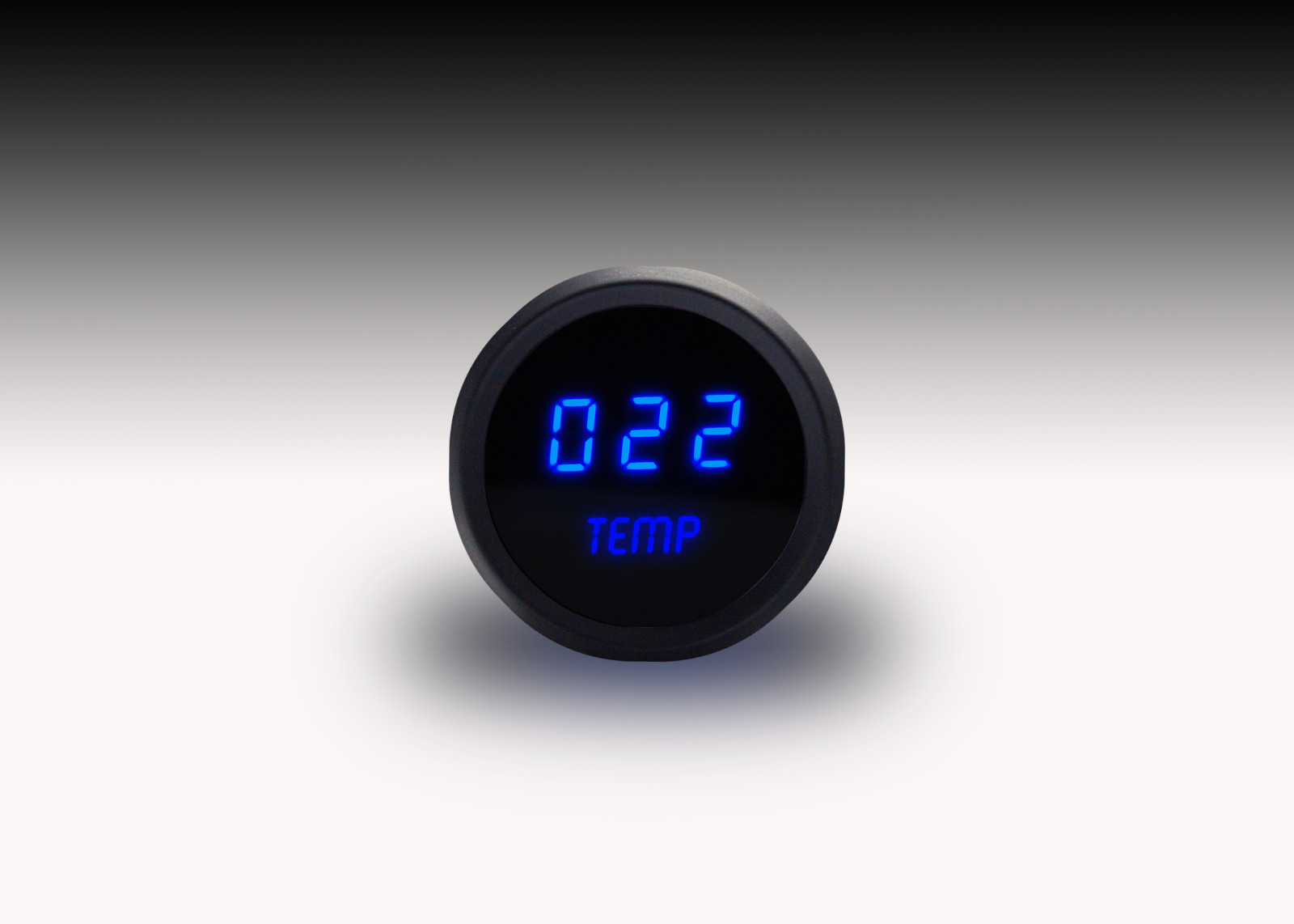 LED Digital WATER TEMPERATURE GAUGE W/ Sender BLUE LEDs BLACK Bezel