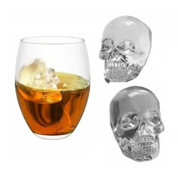 3D Skull Ice Cube Mold Silicone Tray Ways to Celebrate