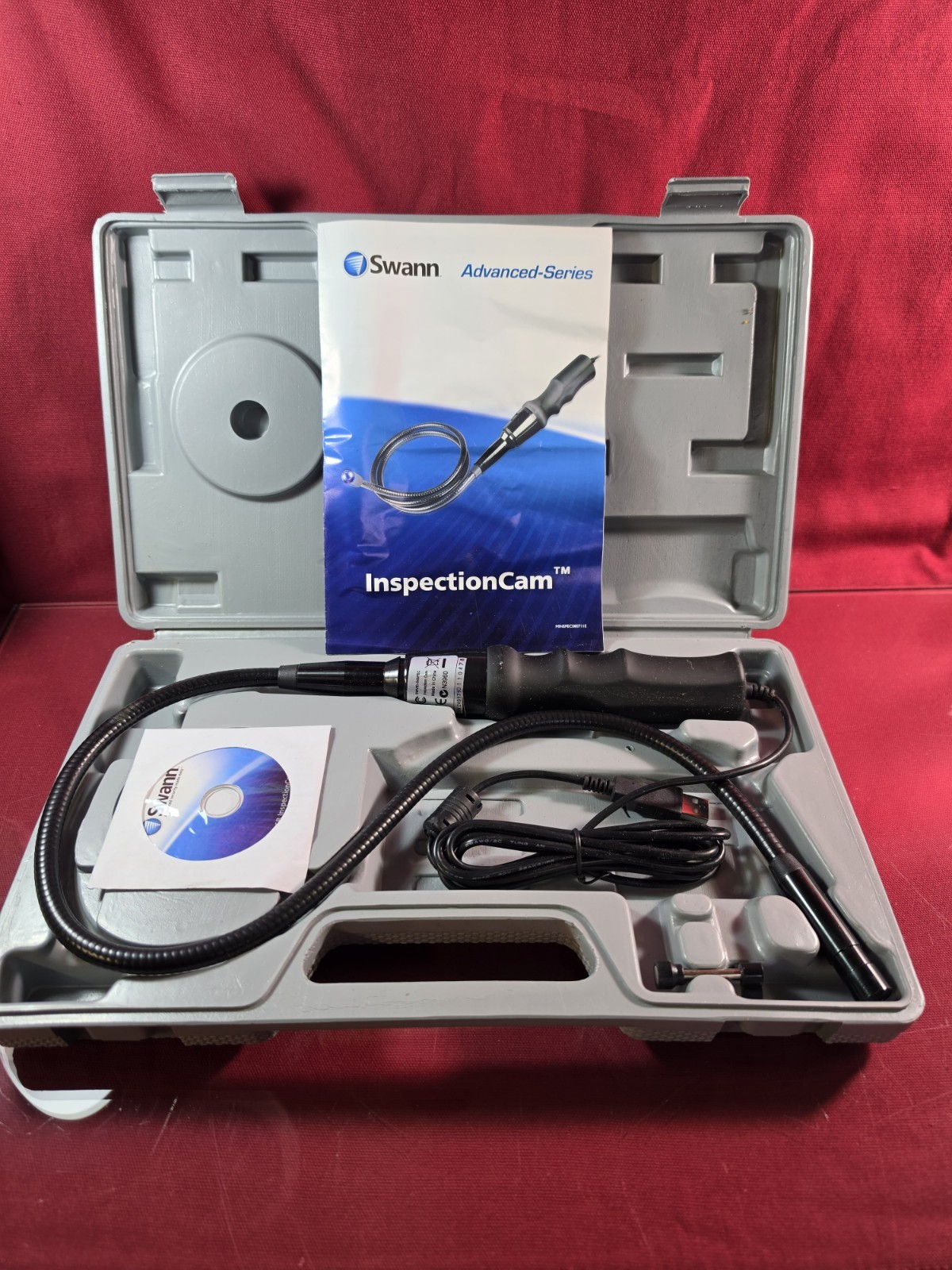 Swann Inspectioncam USB Borescope Camara SWVID- INSPEC W/Case Complete NIB
