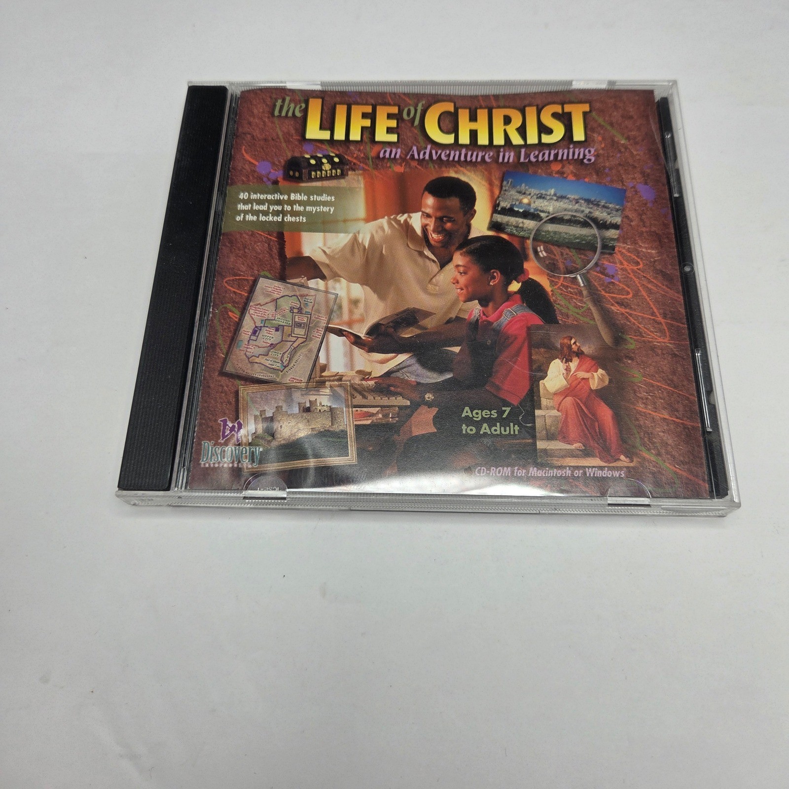 Discovery Interactive Life of Christ CD-ROM Bible Study PC Mac Vintage Software