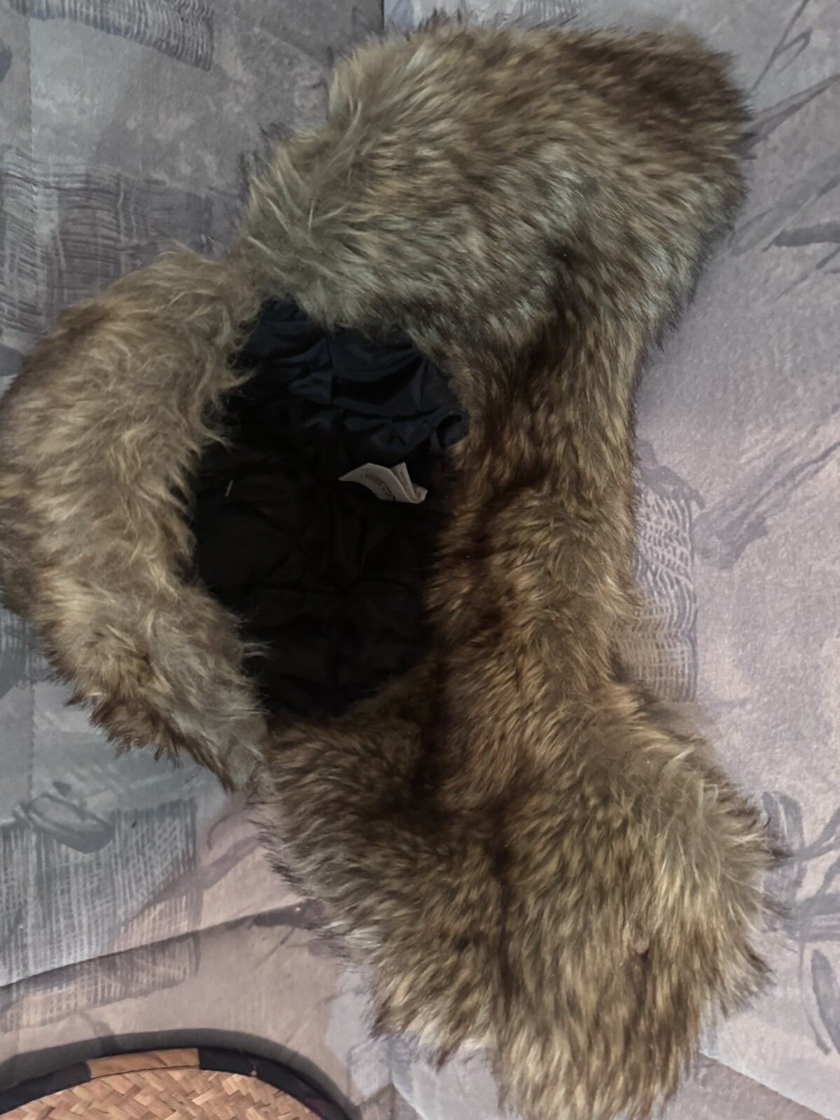 Mens Mountain Ridge Winter Genuine Faux Fur Hat Russian Trapper Earflap