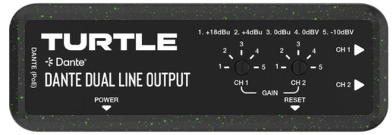 Turtle AV TAV-D2LDE Dual-Channel Dante to Analog Euroblock Line Output Adapter