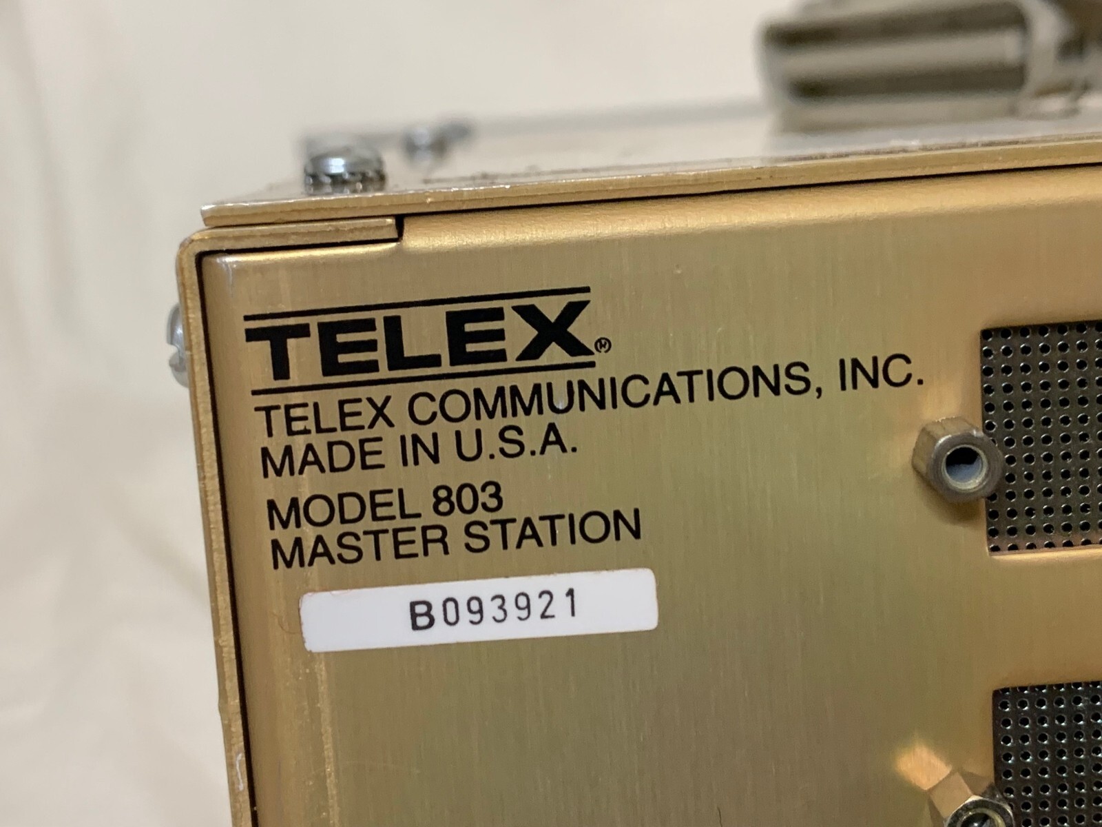 RTS 803 12-Channel Programmable Master Station (untested)