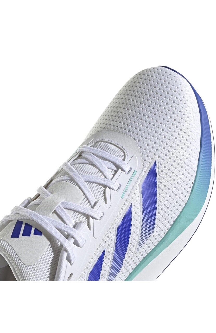 Adidas Men's Duramo SL Running Sneaker, White/Lucid Blue/Flash Aqua, 13