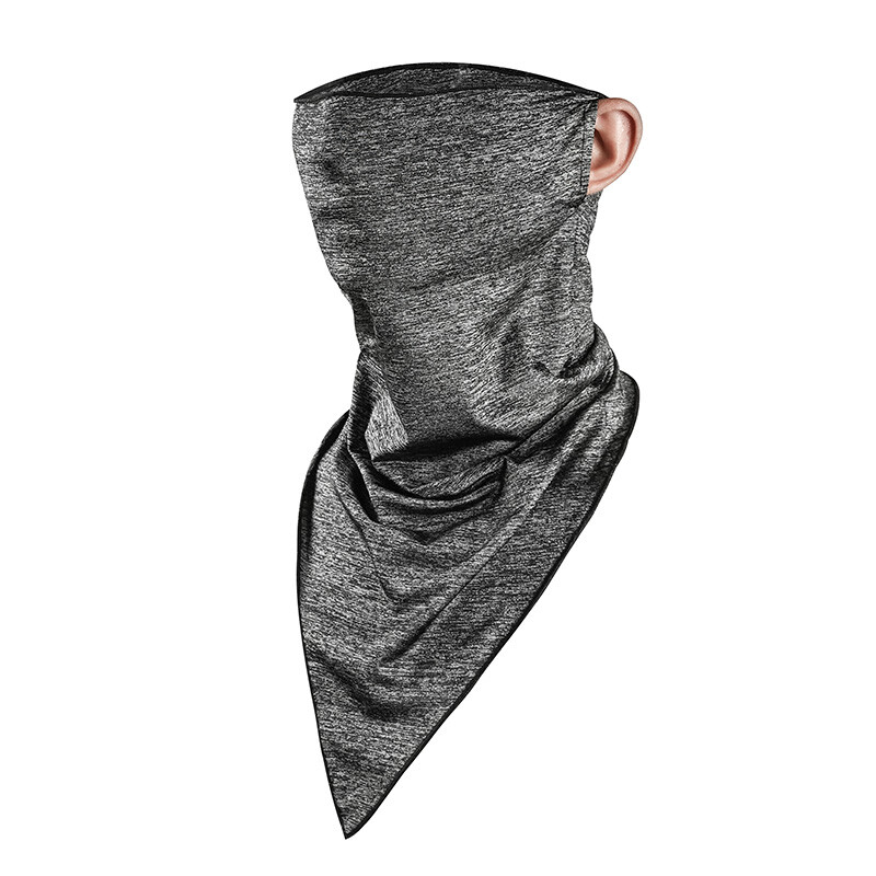 Ice Silk Half Face Mask Balaclava Bandana Neck Gaiter Scarf Outdoor Headwear