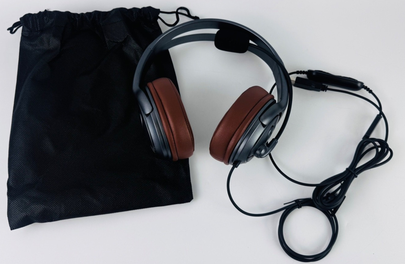 USB Headset with Microphone Noise Cancelling for Laptop PC, Computer Headset