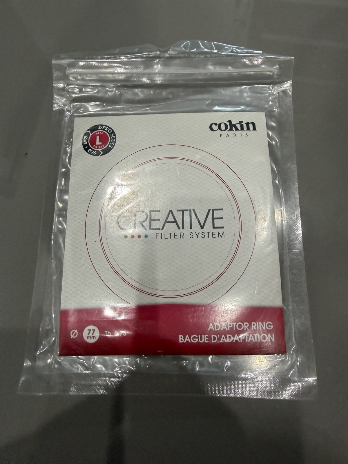 Cokin-ø77-th 0.75 FRANCE Z•PRO Adapter Ring
