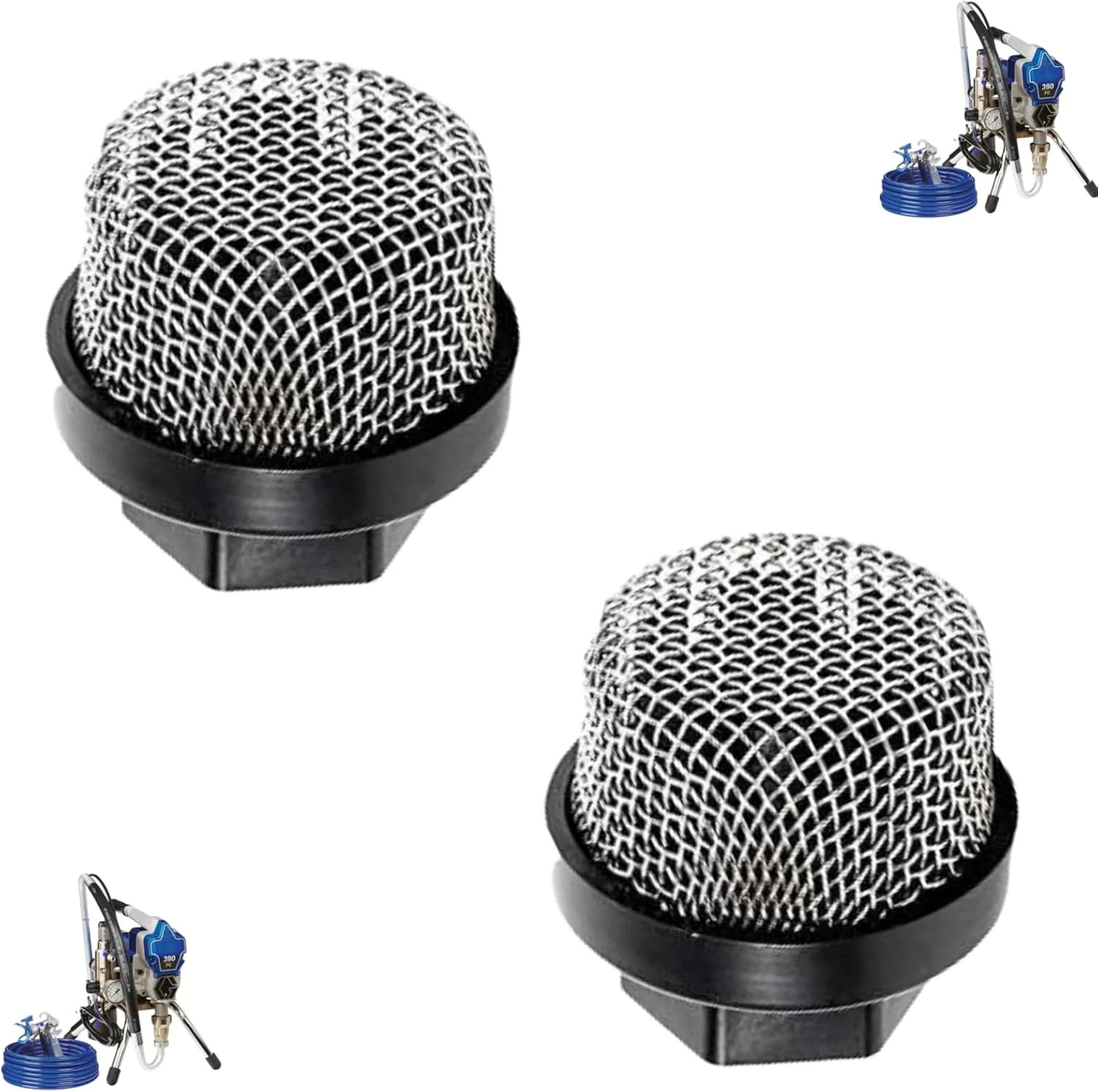 2-Pack 246385 Hose Inlet Strainer Filter Kit 60 Mesh for Graco | Stainless steel