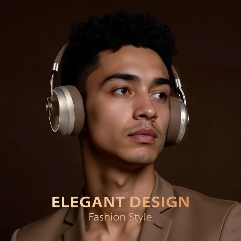 Wireless Headphone Active Noise Canceling Over-Ear Headset With Mic