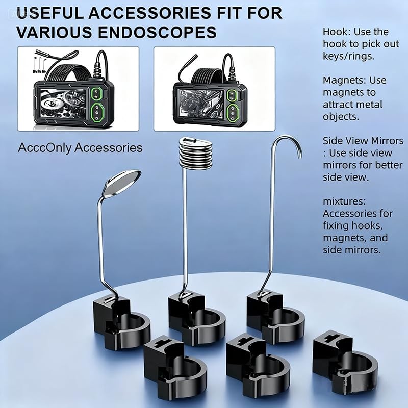Adjustable Height Industrial Endoscope Additions - 6pcs Compatible for Variou...