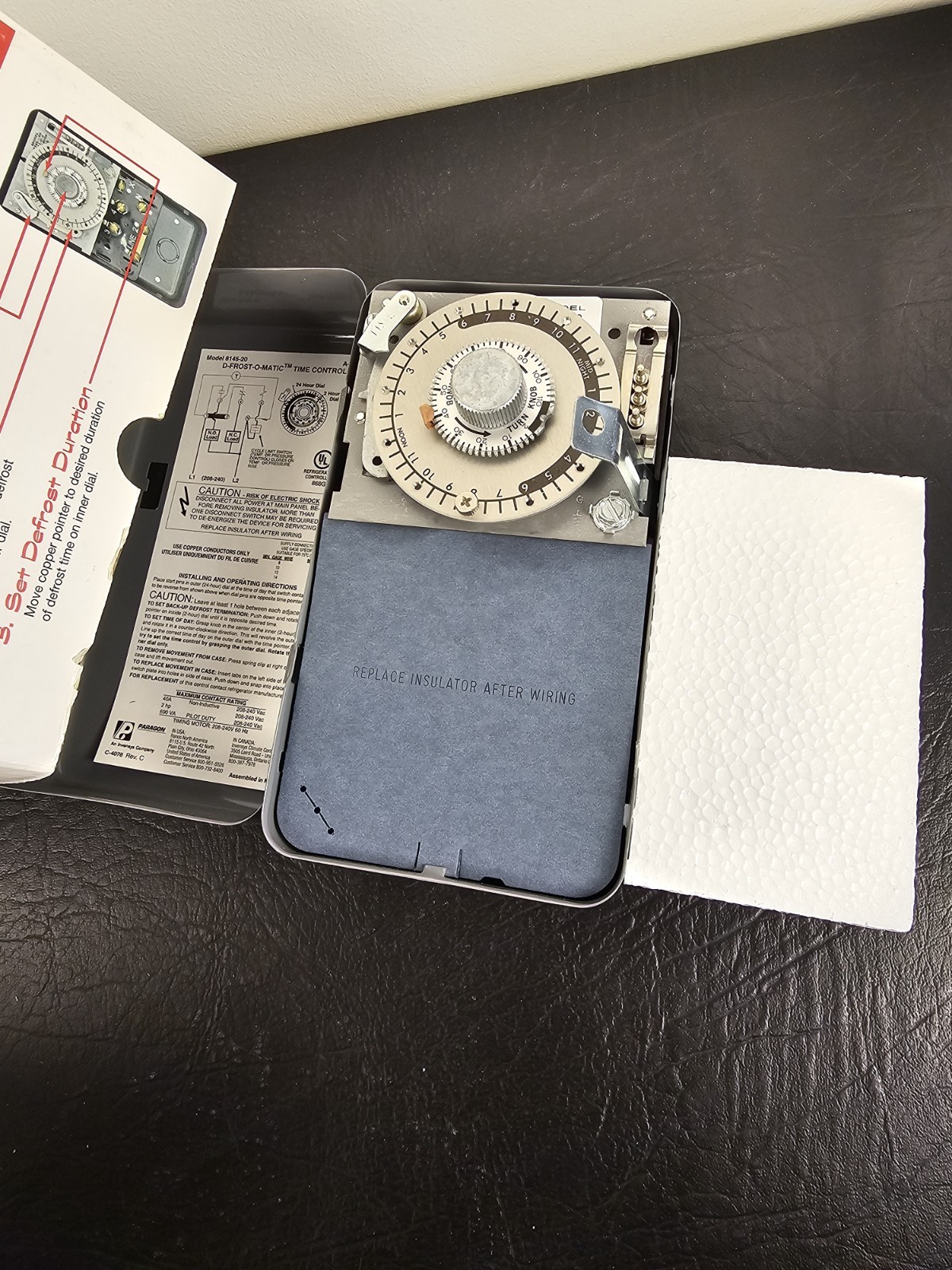 Paragon 8000 Series Mechanical Defrost Timer 120/208-240V AC