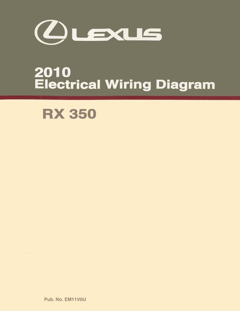 2010 Lexus RX 350 Wiring Diagrams Manual
