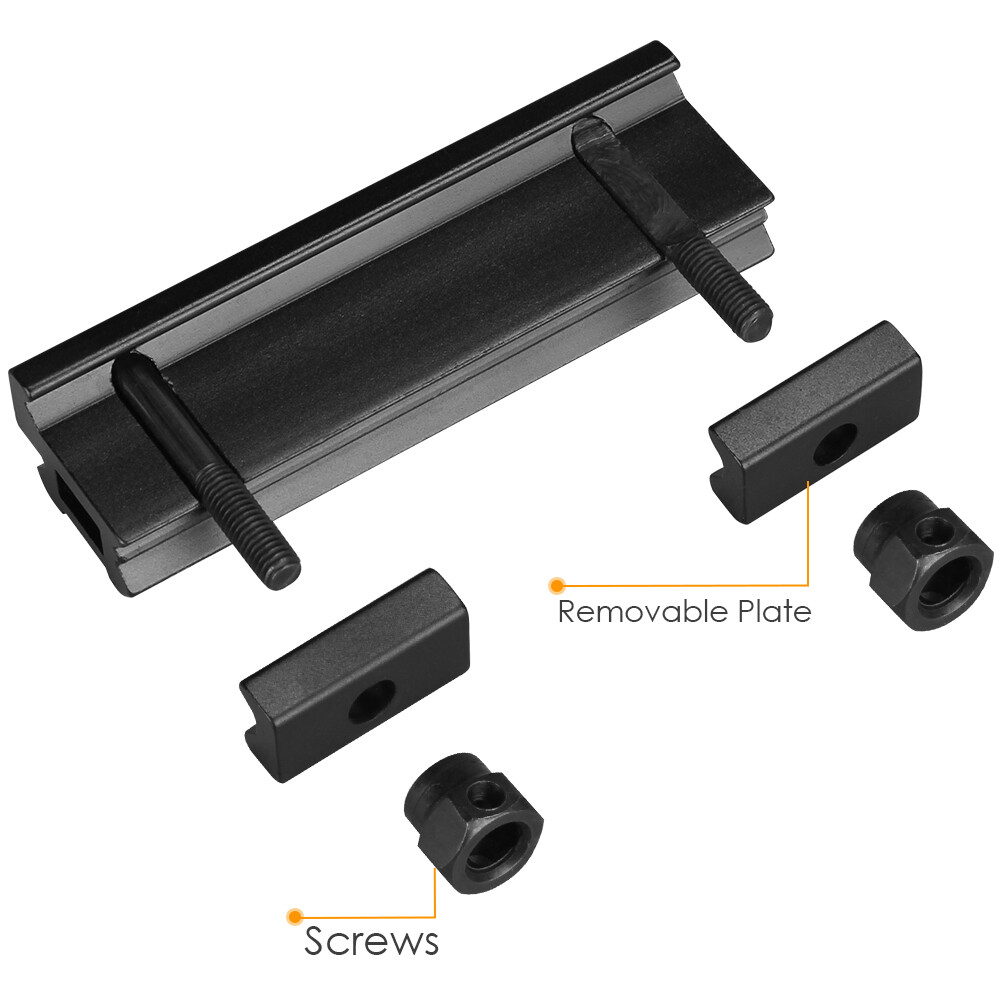 8 Slots Low Profile Scope Riser 0.5 Inch See Through Mount 20mm Picatinny Rail