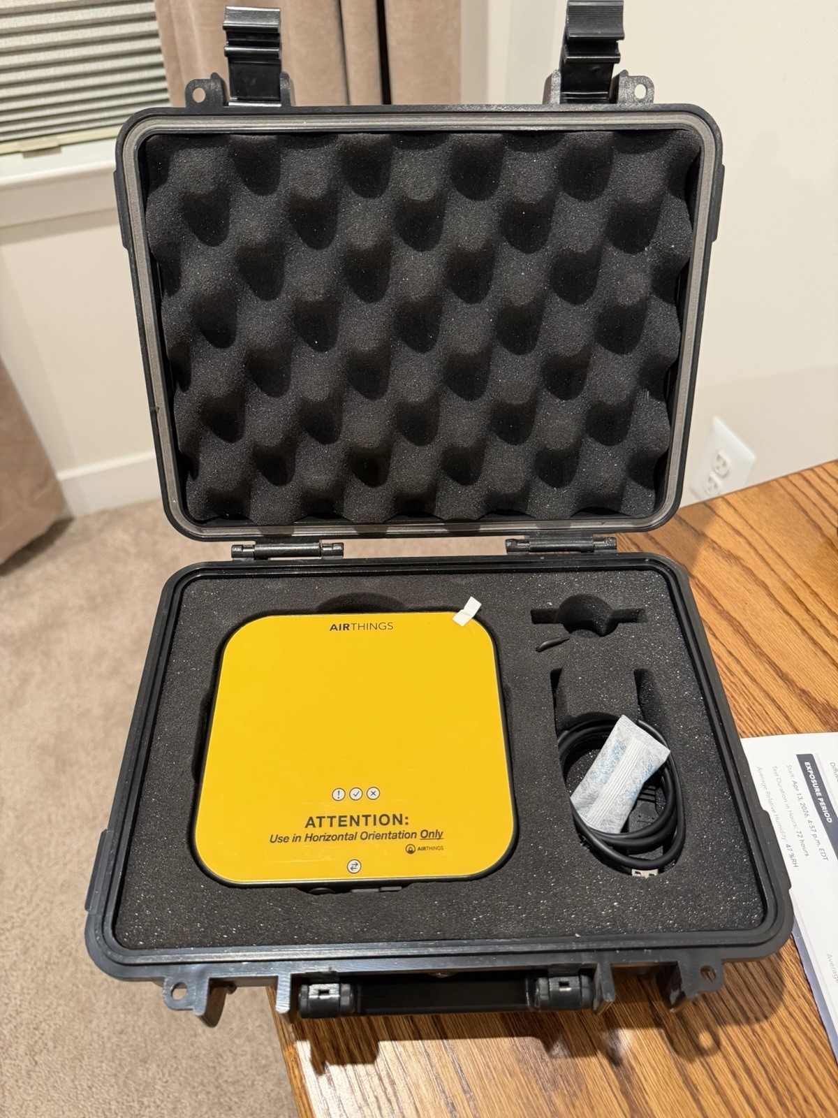 Airthings Corentium Pro Radon Detector Monitor Kit w/ Hard Case / Calibrated