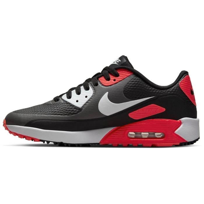 Nike Air Max 90 G Infrared 23 Red Iron Grey CU9978-010 sz 14 Men's Golf Cleats