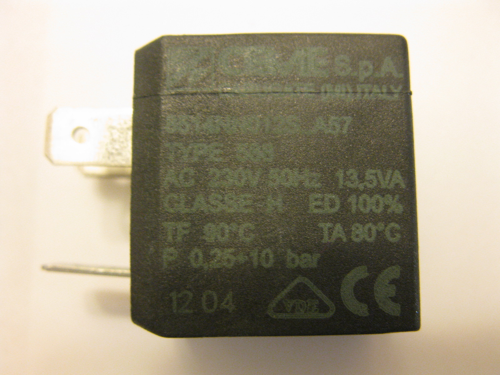 CEME A57 588 Polti solenoid coil type H 230V 50Hz ø 10mm fit SATURN MAGNETIC SM7