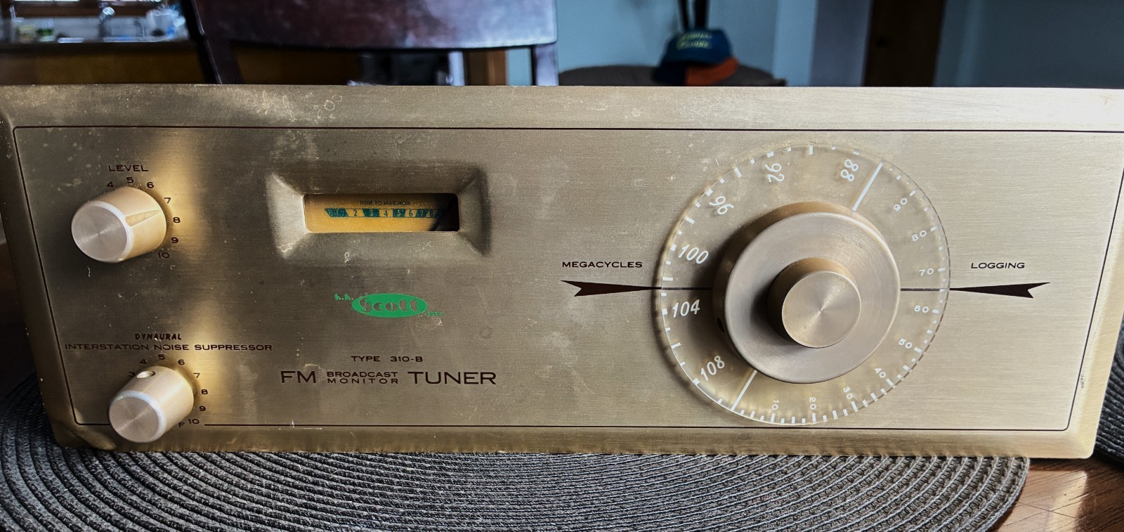 Scott 310-B Wideband FM MPX Tube Stereo Tube Tuner Radio vintage
