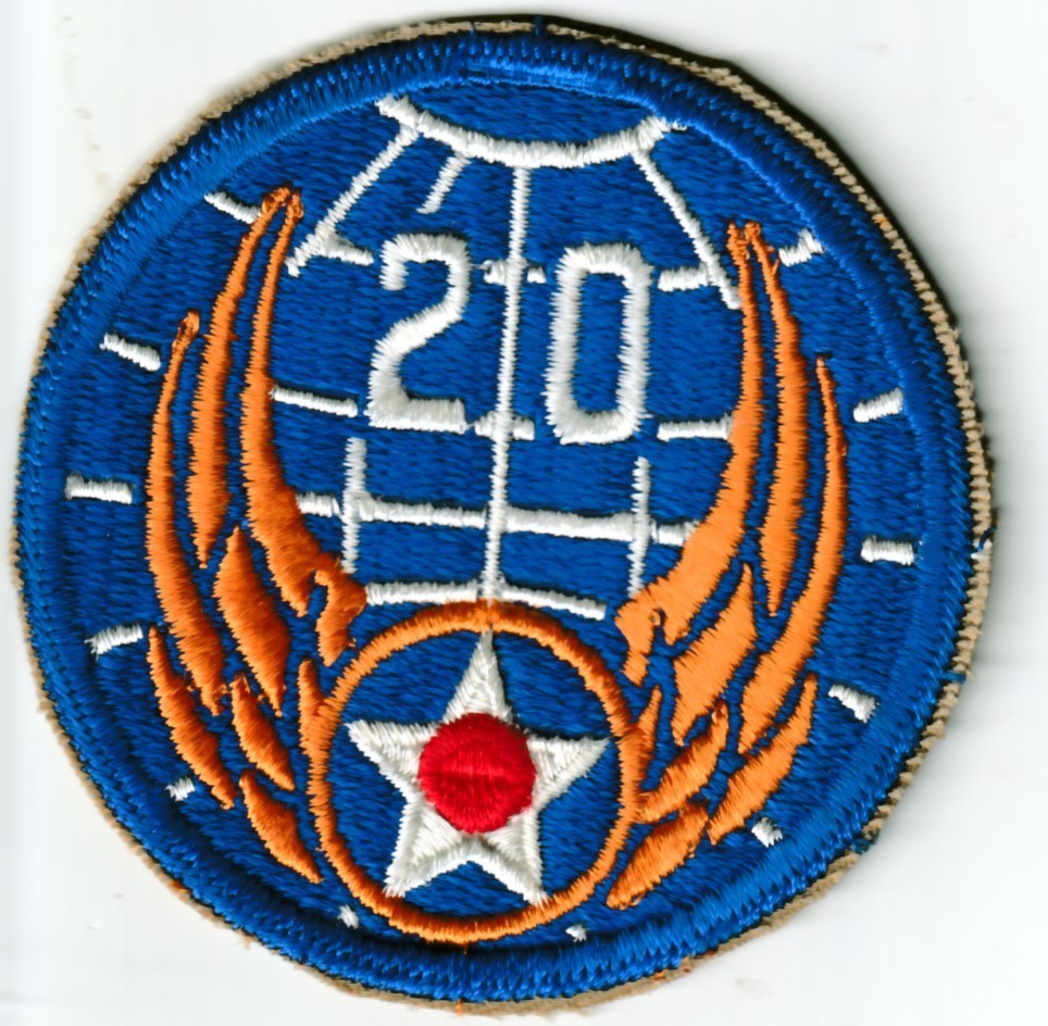 USAF air force 20th Air Force (Twentieth Air Force) WW2 Guam patch
