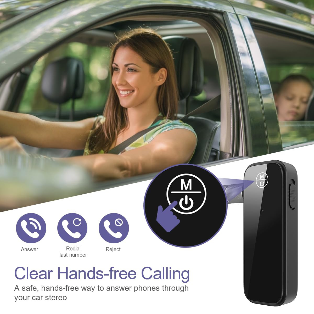 Bluetooth AUX Adapter for Car, Bluetooth 5.3 Receiver & Transmitter for Old C...