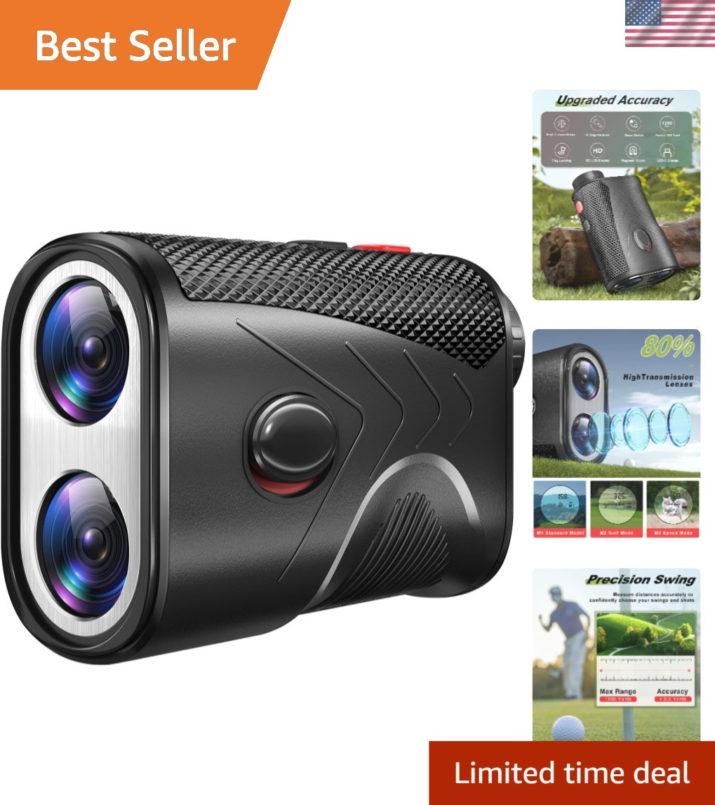 Precision Golf & Hunting Range Finder - 7X Magnification & Flag Lock Technology