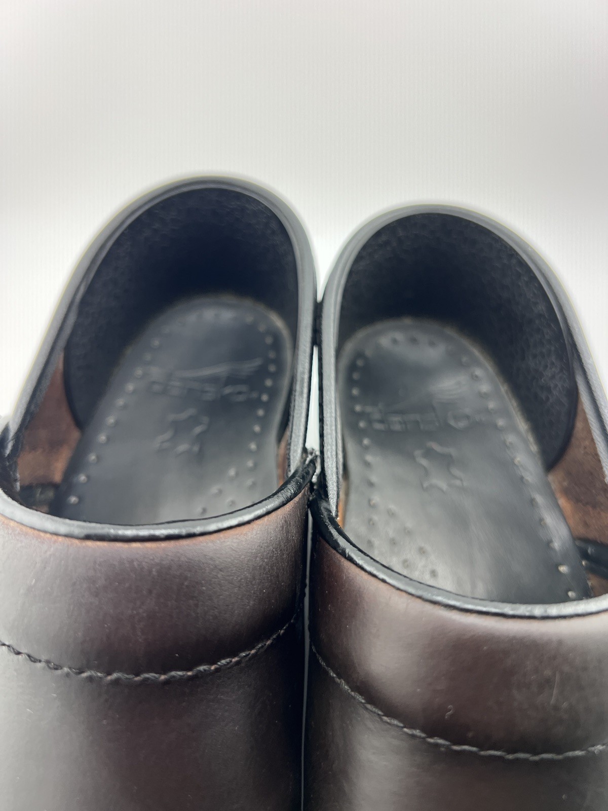 Dansko Dark Brown Leather Mules Clogs | Women’s 38EU 8US Casual work