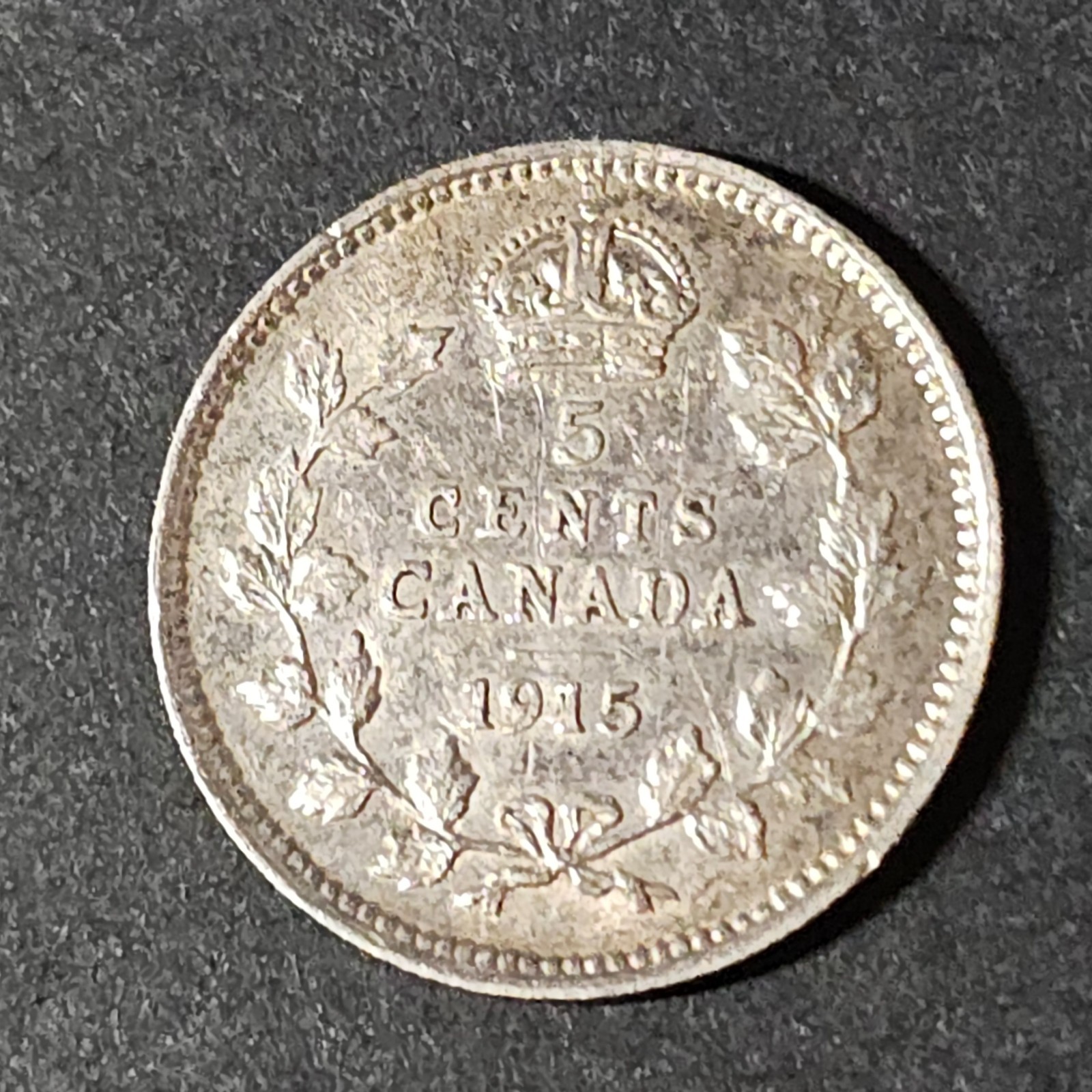 1915 - HIGH GRADE - Canada 5 five cents SILVER - COMBINE of SAVE - C5-413