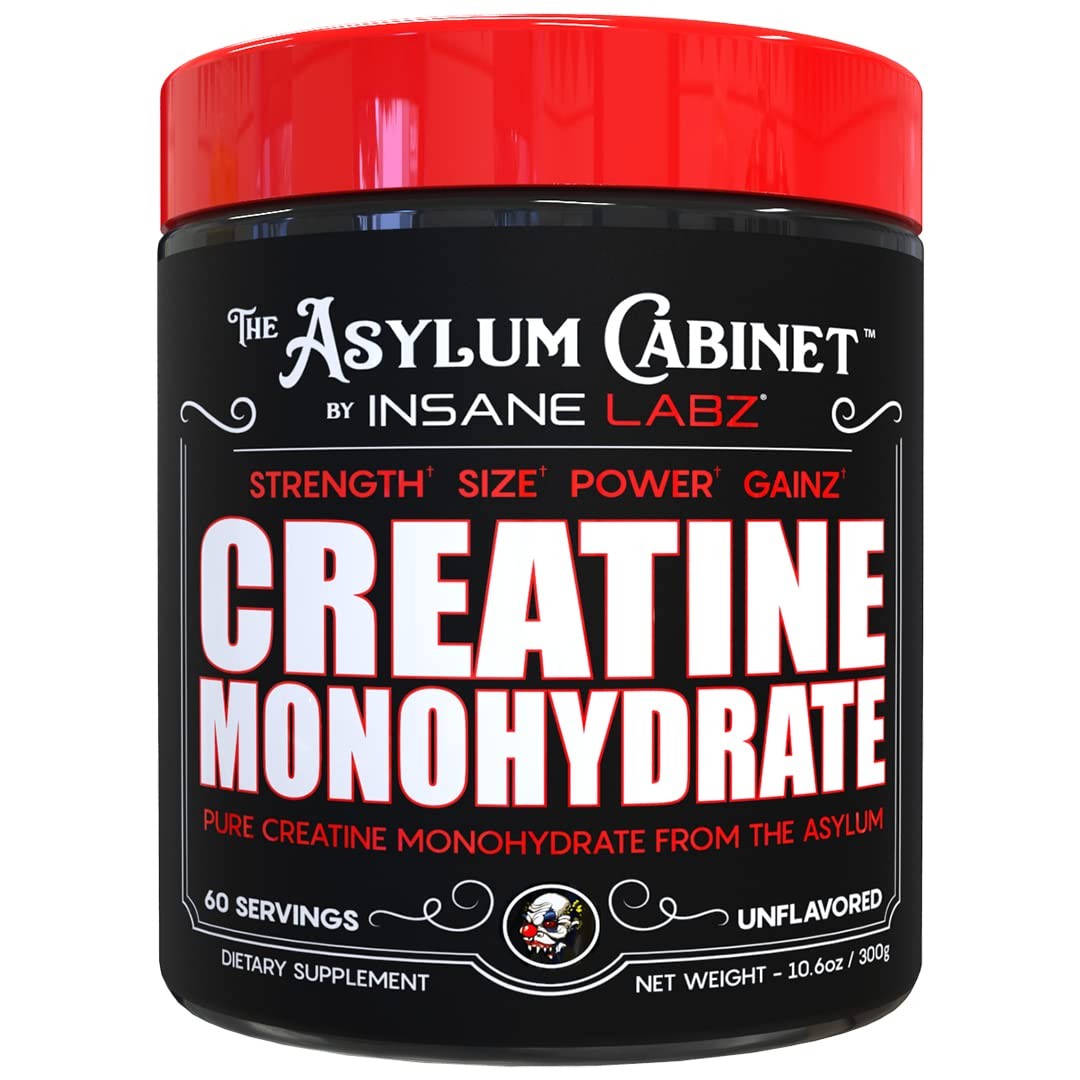 Insane Labz Creatine Monohydrate - Unflavored, 60 Servings (Pack of 1)