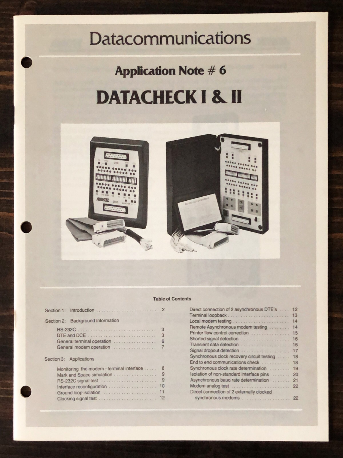 Navtel - Datacheck I & II AN #6