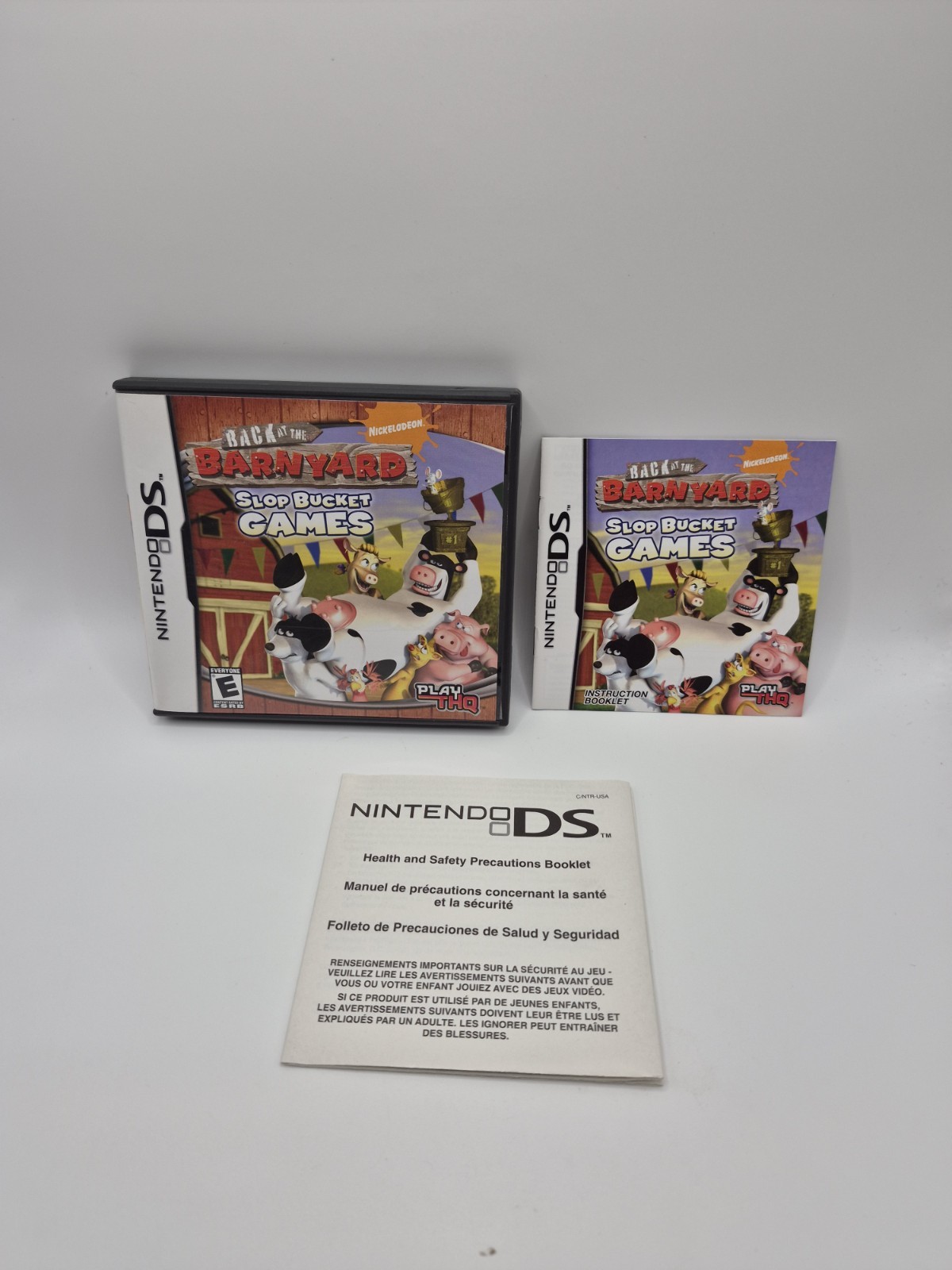 Back at the Barnyard: Slop Bucket Games (Nintendo DS, 2008) No Game Case Only