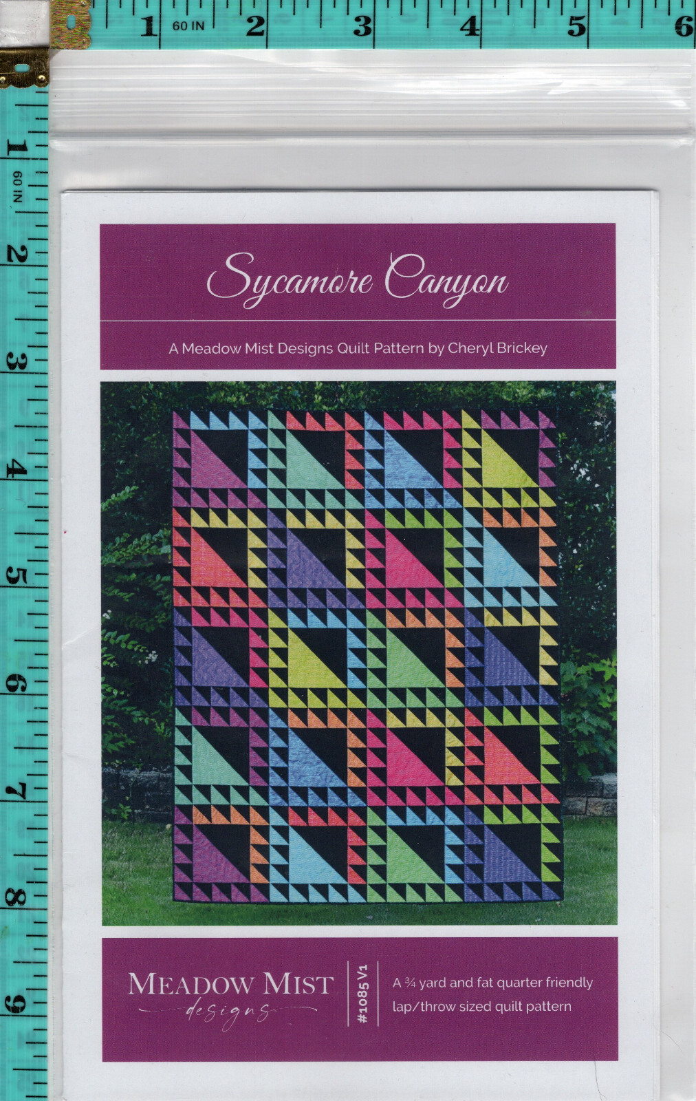 "Sycamore Canyon" ©2020,2022 Meadow Mist Designs Quilt Pattern 1085V1