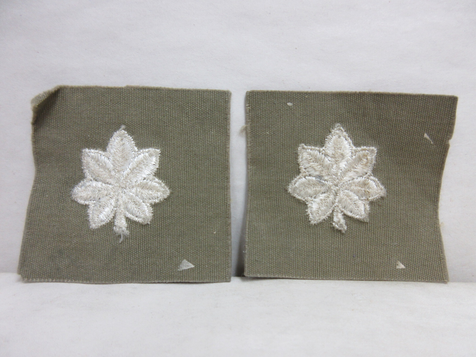 Vintage Pair of 2 United States US Army World War II Lieutenant Colonel Patches