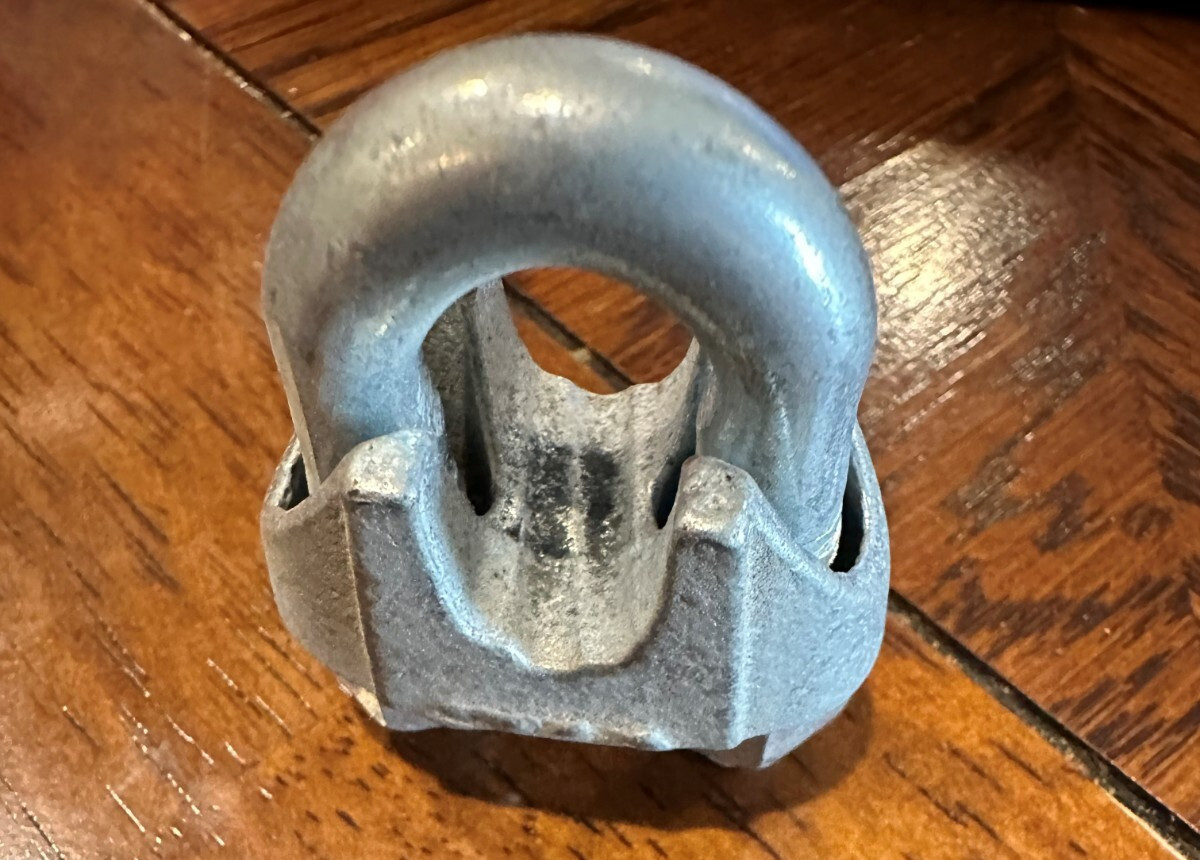 Zinc Plated 3/8" Wire Cable Clamp Malleable Iron Saddle Rope Clip U-Bolt