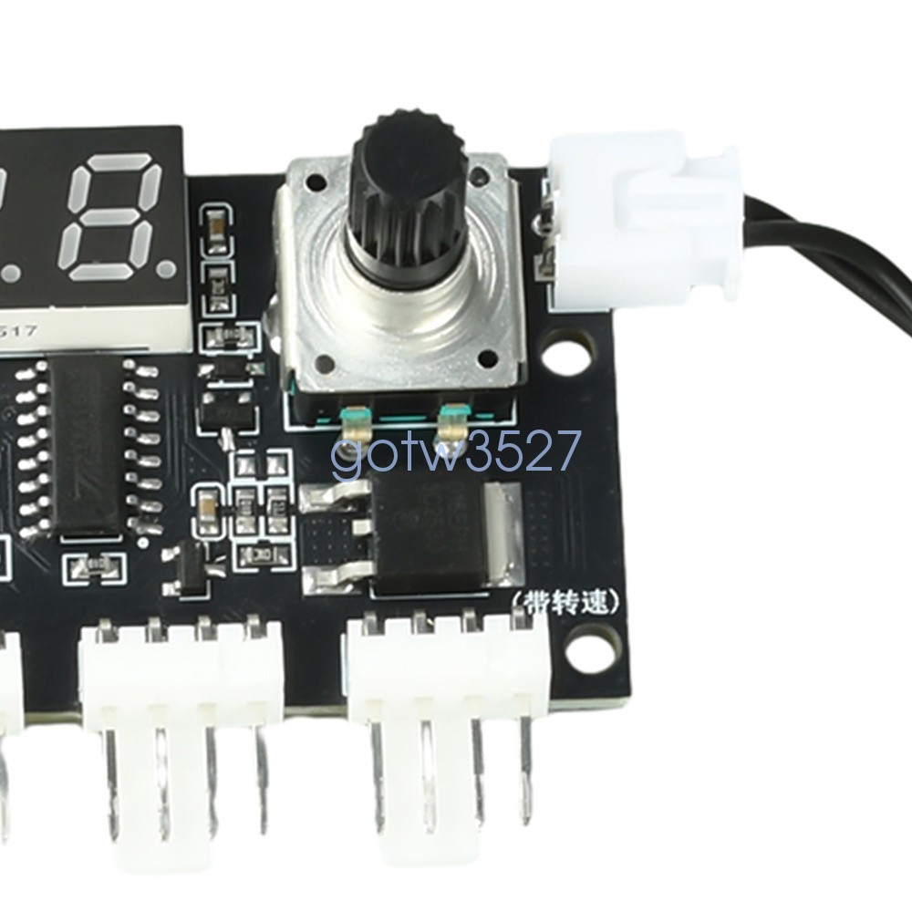 DC5-24V 5A Digital PWM Speed Motor Controller Temperature Control+10K NTC Sensor