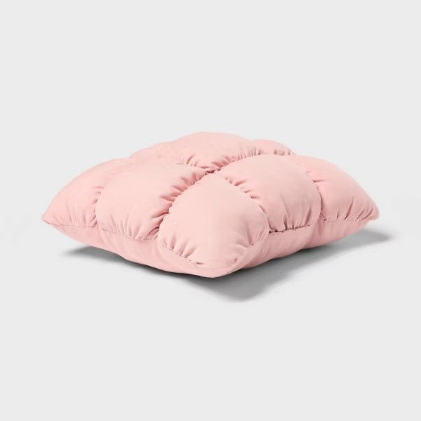 RE Dec Square Throw Pillow Pink