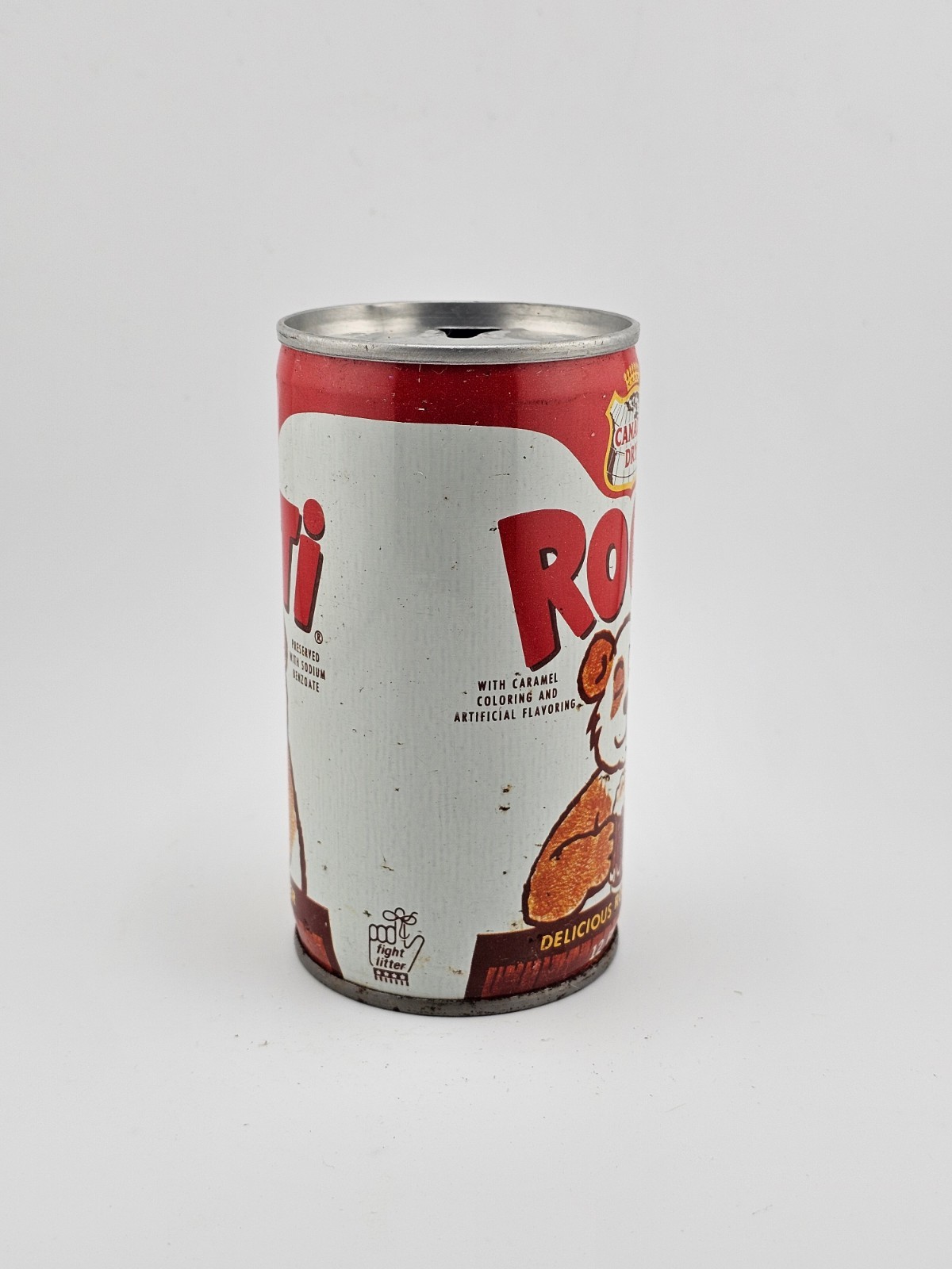 Vintage Steel Pull Tab Canada Dry Rooti Root Beer 12 oz Empty Can