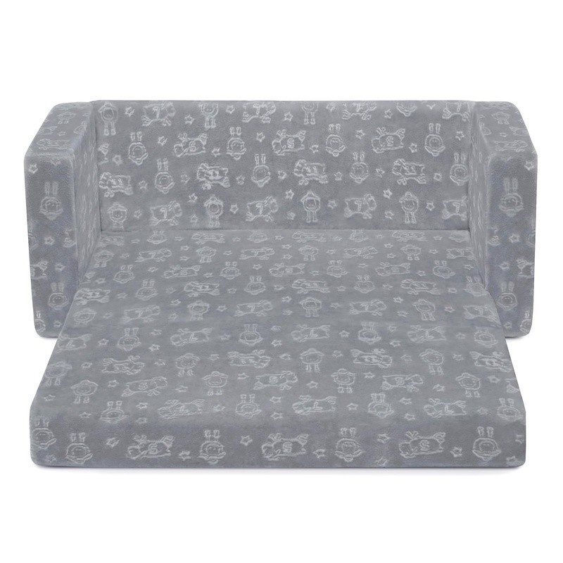 Convertible Kids Sofa Lounger Easy Clean Foam Chair Lightweight Portable Armrest