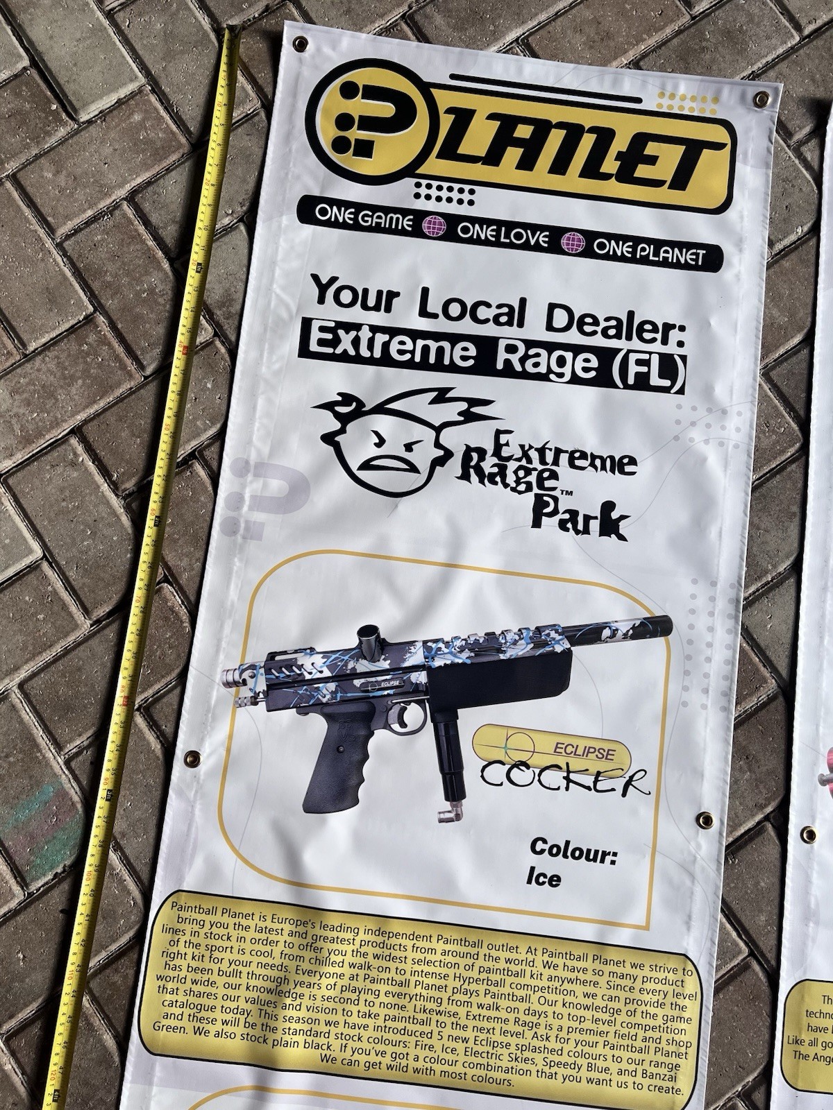 Planet Eclipse Autococker & Automag Banner - World Cup 1998 - VTG, Mint