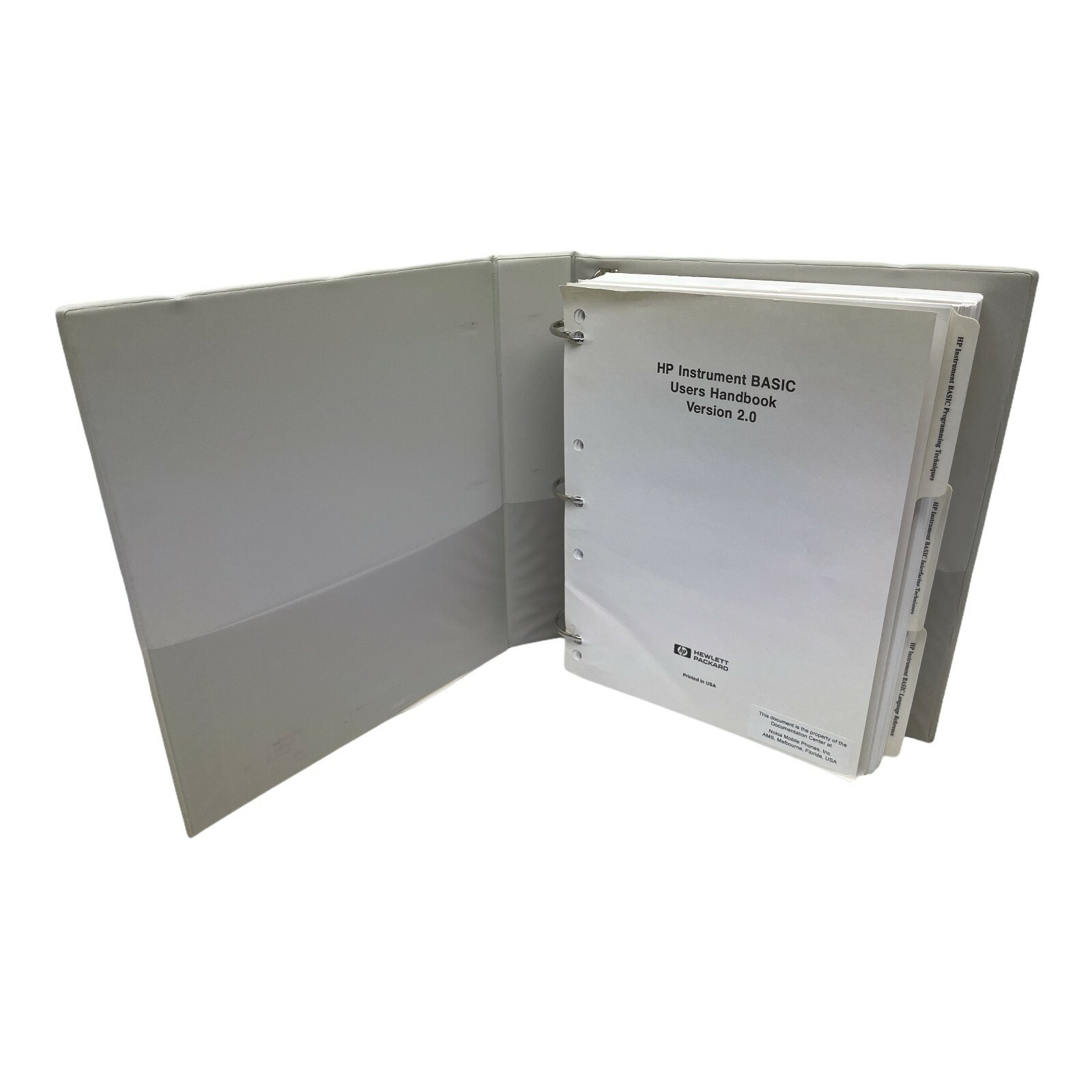 HP BASIC USER HANDBOOK V. 2.0 w/INTERFACING TECHNIQUES/LANGUAGE REFERENCE MANUAL