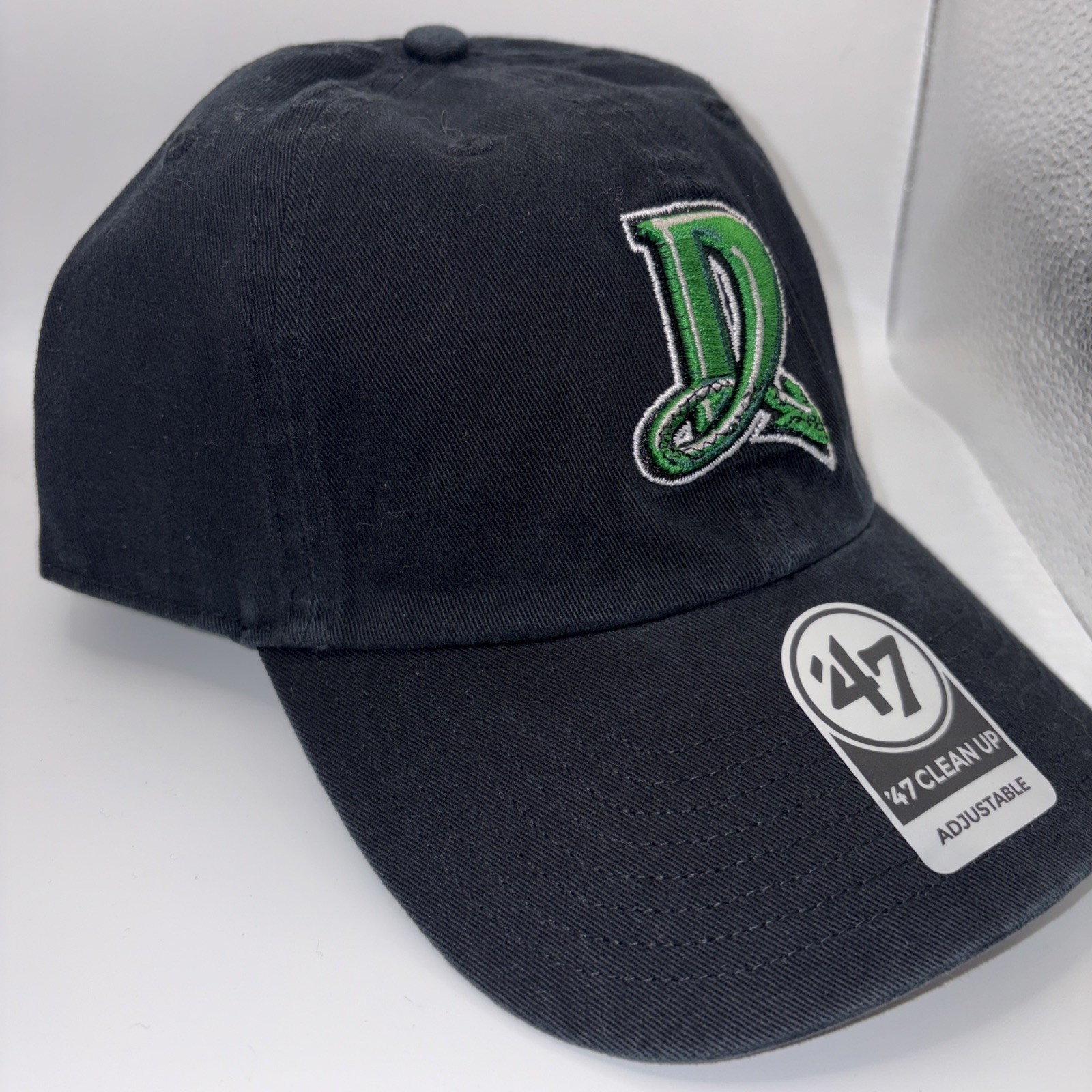 Dayton Dragons '47 Clean Up - Unstructured Dad Hat - Black MiLB Adjustable Cap